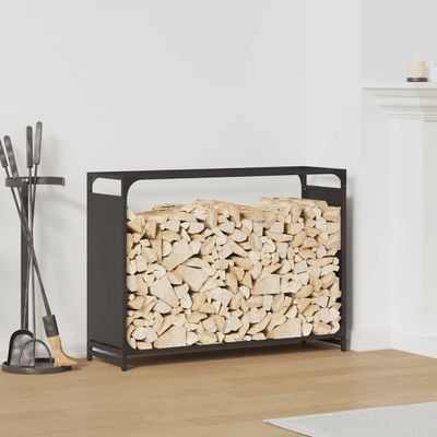 vidaXL Regál na krbové drevo, 90x28x65 cm, za studena lisovaná oceľ