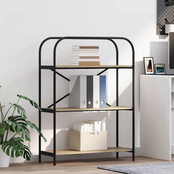 vidaXL Regál na knihy Sonoma dub 80 x 30 x 109 cm Kompozitné drevo