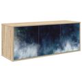 vidaXL Nástenný TV kabinet RAALTE 102 x 33 x 40 cm Dub sonoma