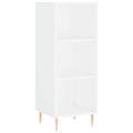 vidaXL Vysoká skrinka biela 34,5x34x180 cm spracované drevo