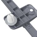 vidaXL Mäkké zatváranie pánty 2 ks Sivá 125 x 47 x 15 mm PP