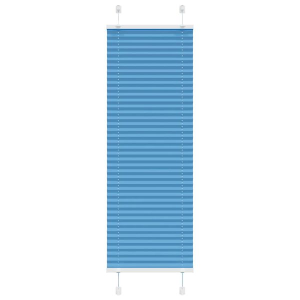 vidaXL Plisovaná roleta modrá 40x100 cm šírka látky 39,4 cm polyester