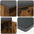 vidaXL Predsieňová lavica s vankúšom Údený Dub 80 x 38 x 46 cm