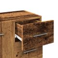 vidaXL Skrinka pod umývadlo staré drevo 63x30x54 cm kompozitné drevo