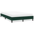 vidaXL Rám postele bez matraca Tmavo zelená 120x210 cm Zamat
