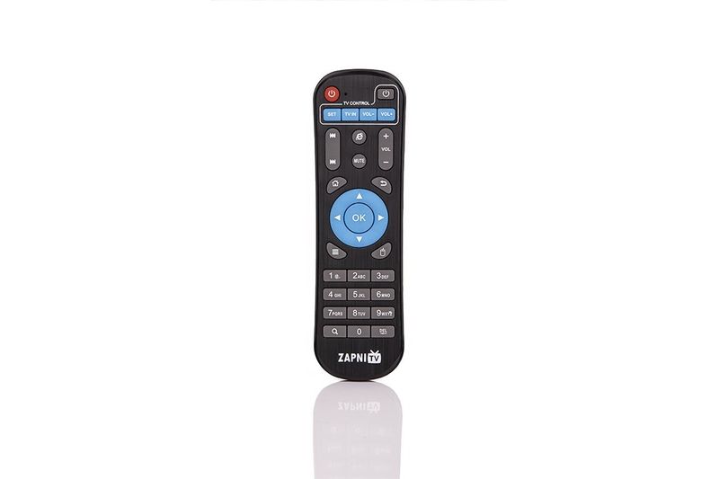 ZAPNI.TV box powered by TESLA - diaľkové ovládanie