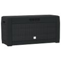vidaXL Záhradný úložný box antracitový 119x48x60 cm polypropylénový