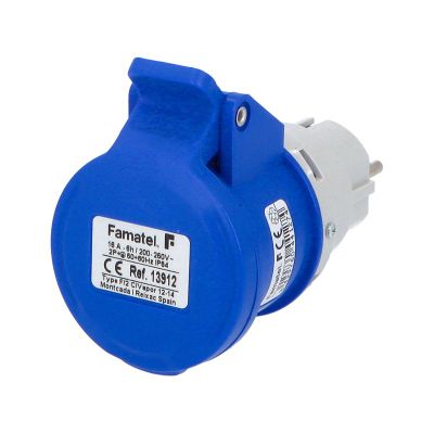 Adaptér 13912 IP54/230V/16A - domová vidlica / CEE zásuvka