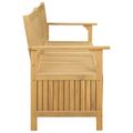 vidaXL Úložná lavička 2 -Seater 148 x 63 x 84 cm Masívna akácia
