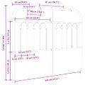 vidaXL Kovové náhradné čelo postele biele 120 cm