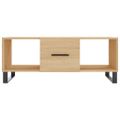vidaXL Konferenčný stolík dub sonoma 102x50x40 cm kompozitné drevo