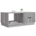 vidaXL Konferenčný stolík Sivá sonoma 90 x 50 x 37 cm Kompozitné drevo