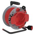 Predlžovací kábel EMOS P19125 na bubne 25 m / 1 zásuvka / červený / PVC / 230 V / 1,5 mm2