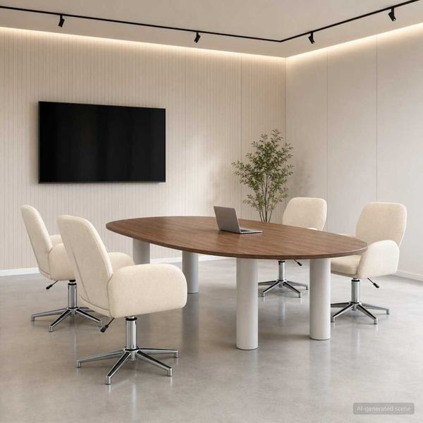 vidaXL Otáčacie stoličky k stolu 4 ks 54 x 58 x 90 cm Krémová Látka