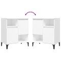 vidaXL Komody 3 ks biele 60x35x70 cm kompozitné drevo