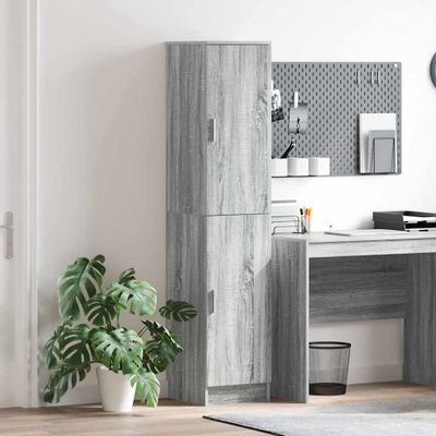 vidaXL Highboard Sivý Sonoma 35 x 39 x 168 cm