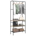 vidaXL Vešiak na oblečenie Dub sonoma 77 x 30 x 171 cm