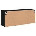 vidaXL TV skrinka nástenná čierna 100x30x41 cm