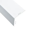 vidaXL Lišty v tvare L 90° 5 ks, hliník, biele 170 cm, 100x100 mm