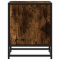 vidaXL Nočný stolík dymový dub 40x31x50 cm kompozitné drevo+kov