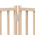 vidaXL Brána pre psa s dverami skladacia 9 panely 450cm topoľové drevo