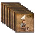 vidaXL Fotorámiky na stôl, koláž 10 ks, čierne 20x20 cm, MDF