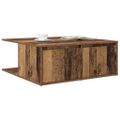 vidaXL Konferenčný stolík Staré drevo 80 x 80 x 31 cm Kompozitné drevo