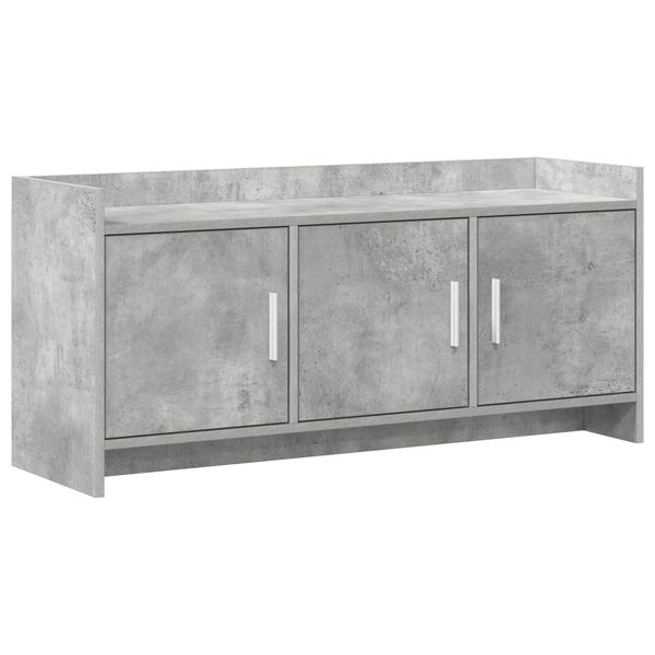 vidaXL TV skrinka 102 x 33 x 47 cm Betónovo sivá Kompozitné drevo