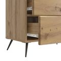 vidaXL Nočný stolík Dub artisan 62 x 34,5 x 47,5 cm Kompozitné drevo