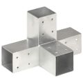 vidaXL Trámová spojka v tvare X 71x71 mm pozinkovaný kov