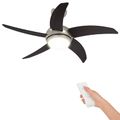 vidaXL Stropný ventilátor s osvetlením a diaľkovým ovládaním Ø 110 cm