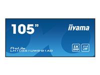 105" uhlopriečka (104.7" zobraziteľný) LCD displej s LED podsvietením - digital signage - 5K UHD (2160p) 5120 x 2160 - čierna
