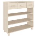 vidaXL Konzolový stolík HAMAR, medovo hnedý 90x35x90 cm, borovica