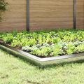 vidaXL Slimákové zábrany 20 ks 100 x 3,5 x 25 cm Nerezová oceľ