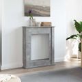 vidaXL Obloženie krbu betónovosivé 75x20x87,5 cm kompozitné drevo
