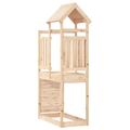 vidaXL Herná veža Hnedá 53 x 110,5 x 214 cm Masívne borovicové drevo