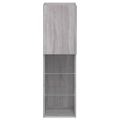 vidaXL TV skrinka s LED svetlami sivá sonoma 30,5x30x102 cm
