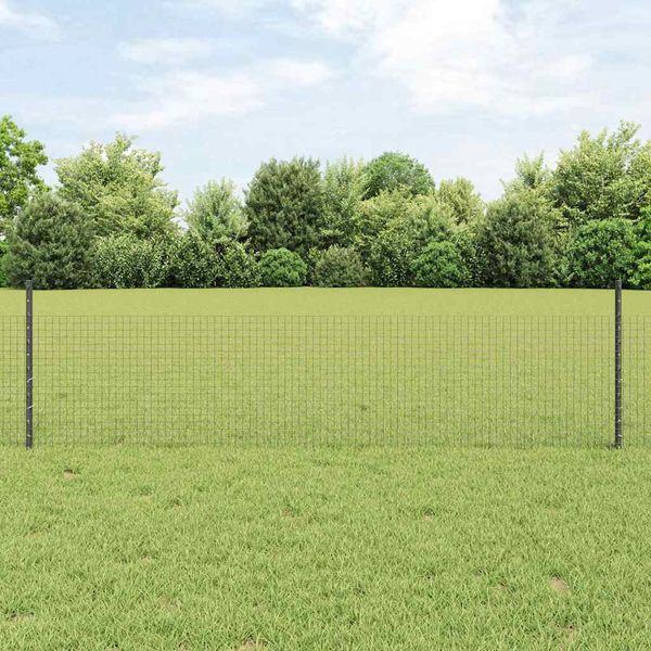 vidaXL Zváraný drôtový plot s podperou 25 x 0,5 m (Š x V)