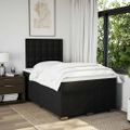 vidaXL Boxspring posteľ s matracom čierna 120x190 cm látka
