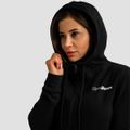 Dámska mikina so zipsom Limitless Black - GymBeam, veľkosť XXL, veľkosť oblečenia XXL