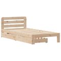 vidaXL Posteľ bez matraca 75x190 cm masívna borovica