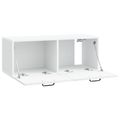 vidaXL Nástenná TV skrinka Biela 78,5 x 31 x 30 cm Kompozitné drevo