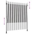 vidaXL Vonkajšia roleta Antracitová a biela 200 x 270 cm
