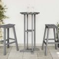 vidaXL Barový stôl Svetlosivá 55 x 55 x 107 cm Polyetylén