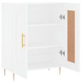 vidaXL Komoda biela 69,5x34x90 cm kompozitné drevo