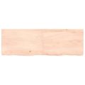 vidaXL Stolová doska 120x40x(2-4) cm neošetrený dubový masív