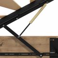 vidaXL Otomanový posteľný rám s úložiskom Remeselný Dub 150 x 200 cm