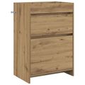vidaXL Skriňa pod umývadlo do kúpeľne Dub artisan 56 x 37,5 x 81 cm
