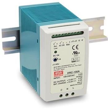 MEAN WELL DRC-100B Spínaný zdroj na DIN lištu, funkcia UPS