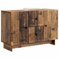 vidaXL Servírovacia skriňa so zásuvkou Staré drevo 89 x 34,5 x 60 cm